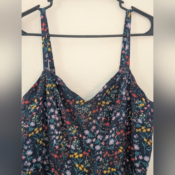Old Navy Navy Blue Floral Mini Dress - Picture 2 of 5